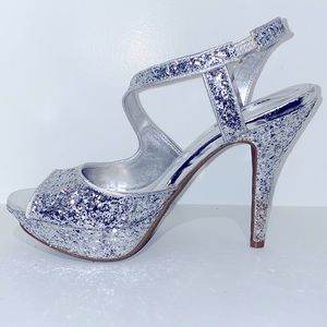 Bright glittery high heels